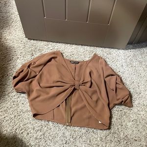 Tan shein crop top
